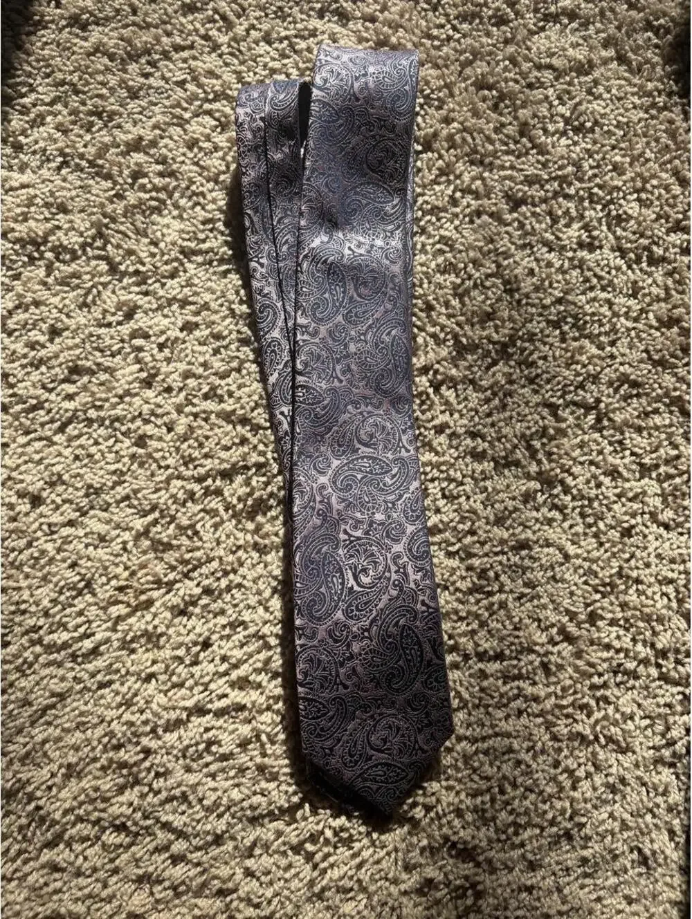 Jos. A. Bank Men's Brown and Purple Tie